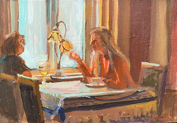 Dames in gesprek (verkocht)