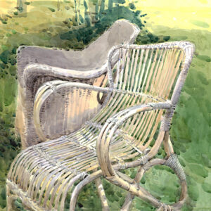 Chaise en rotin (verkocht)