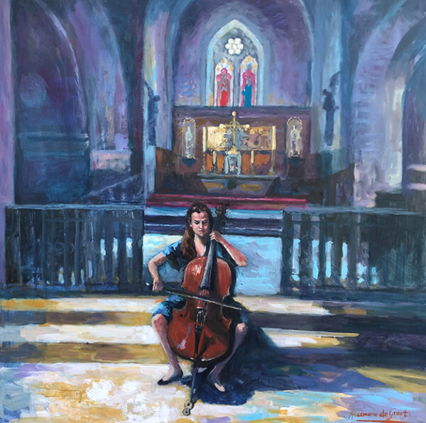 Honorine speelt Bach
