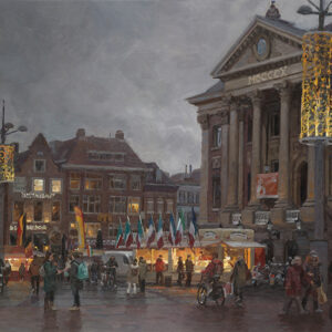 Grote Markt in december (verkocht)