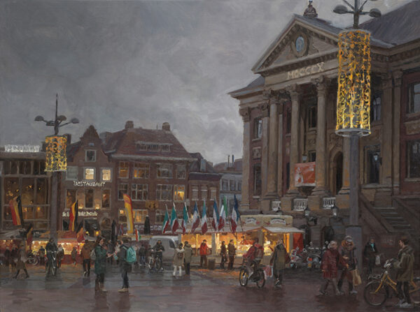 Grote Markt in december (verkocht)