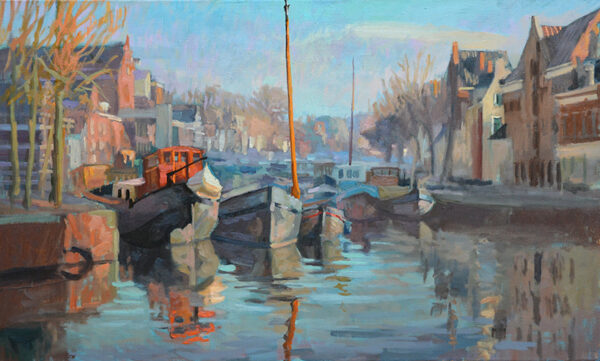 Noorderhaven in winterlicht (verkocht)