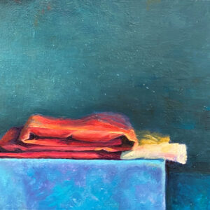 Blauw en roze (verkocht)