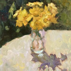 Gele bloemetjes in de zon