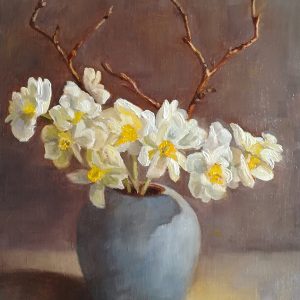 Narcissen Bridal Crown 1 (verkocht)