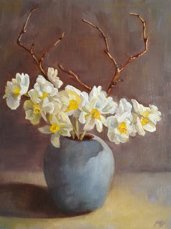 Narcissen Bridal Crown 1 (verkocht)