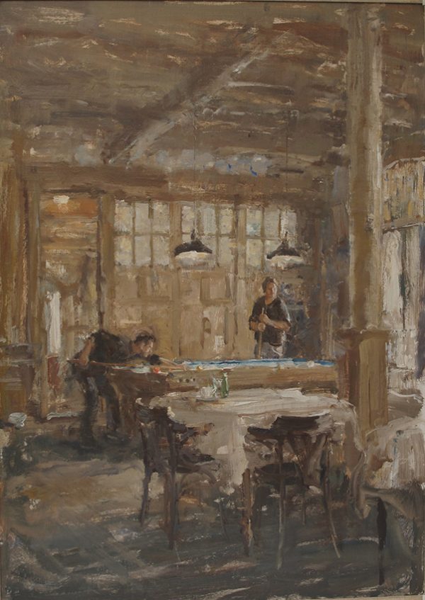 Het biljart, Hotel van der Werff