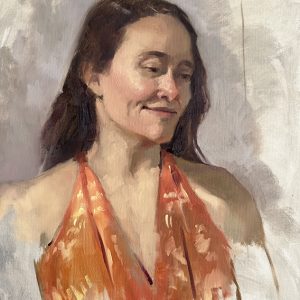 Oranje zomerjurk