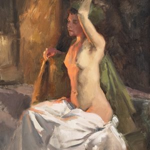 Naakt in warm licht (verkocht)