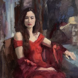 Lady in red (verkocht)