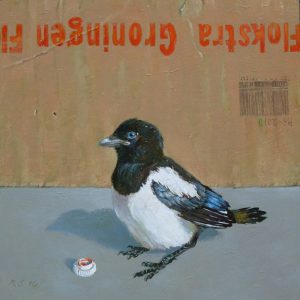 Jonge ekster in 't atelier (verkocht)