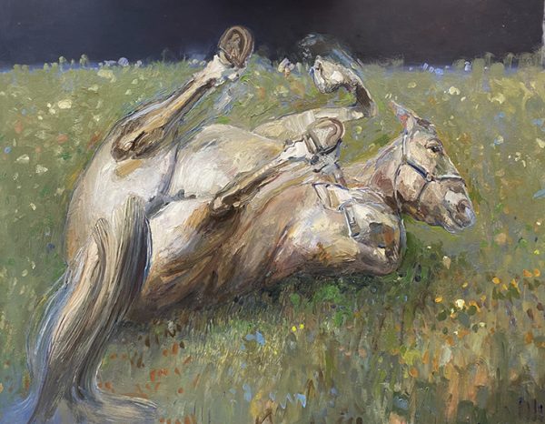 Studie rollend paard