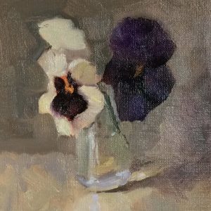 Viooltjes in kappertjespotje