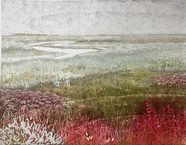 De grote slenk met zicht op het  Willemsduin