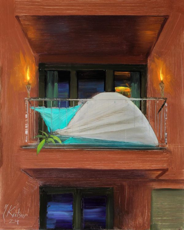 Balkon met tent