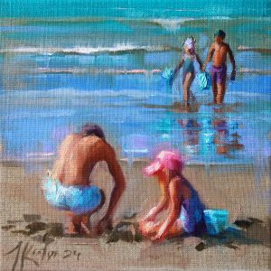 Spelen op het strand