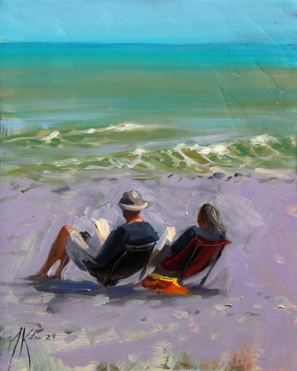 Stel op het strand