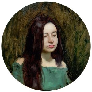 Girl in green