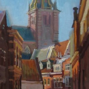 A-kerk in laatste licht, Brugstraat