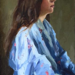 Blauwe kimono