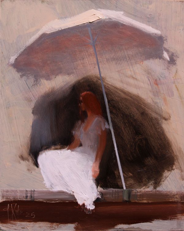 Onder de parasol