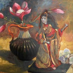 Stilleven met Japanse pop