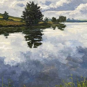 Een klein moment, blik over het water (verkocht)