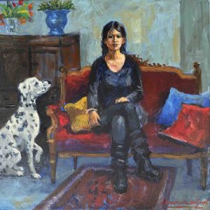 Meisje met Amarillus is een portret geschilderd door Annemarie de Groot