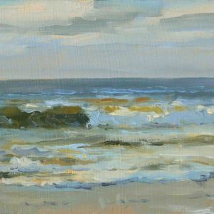 Branding 11 x 26 cm is een schilderij van de zee gemaakt door kunstenaar Edwin Grissen