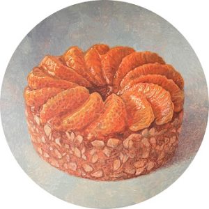 Franse pinkestertaart is een schilderij van een taart geschilderd door Esther Leuvenink
