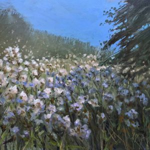 Akkerdistel is een landschap schilderij van Jannes Koetsier