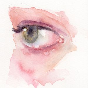 In the eye of the beholder is een serie aquarellen van ogen geschilderd door Marein Konijn