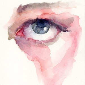 In the eye of the beholder is een serie aquarellen van ogen geschilderd door Marein Konijn