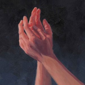 Out of my hands is een schilderij van handen